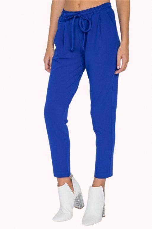 Pantalon bleu de style jogging