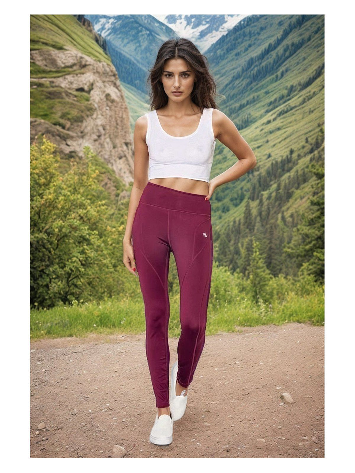 Legging bordeaux sport hotsell