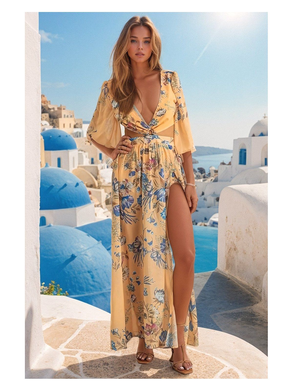 Robe croisé devant sale