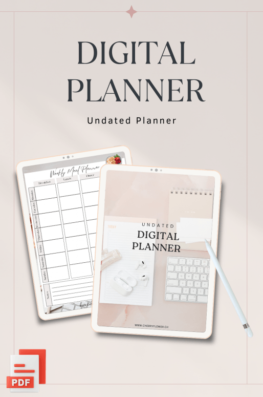 Undated digital planner