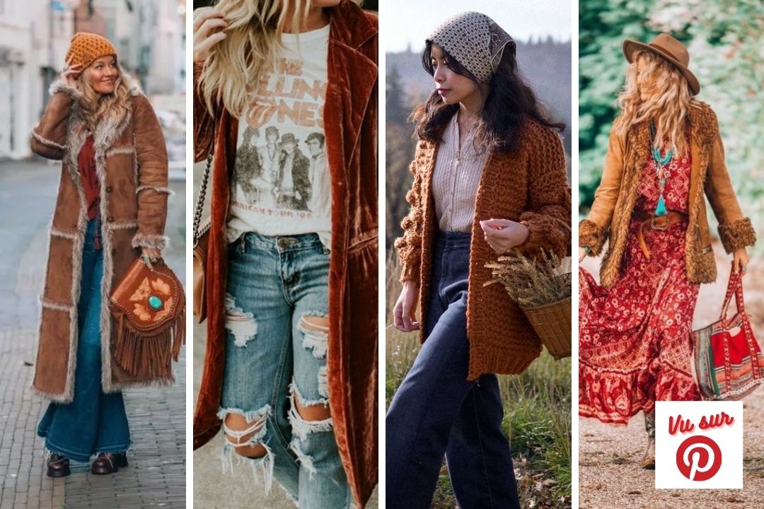 Look femme bohème hiver - Guide boutiques de mode - Guide shopping